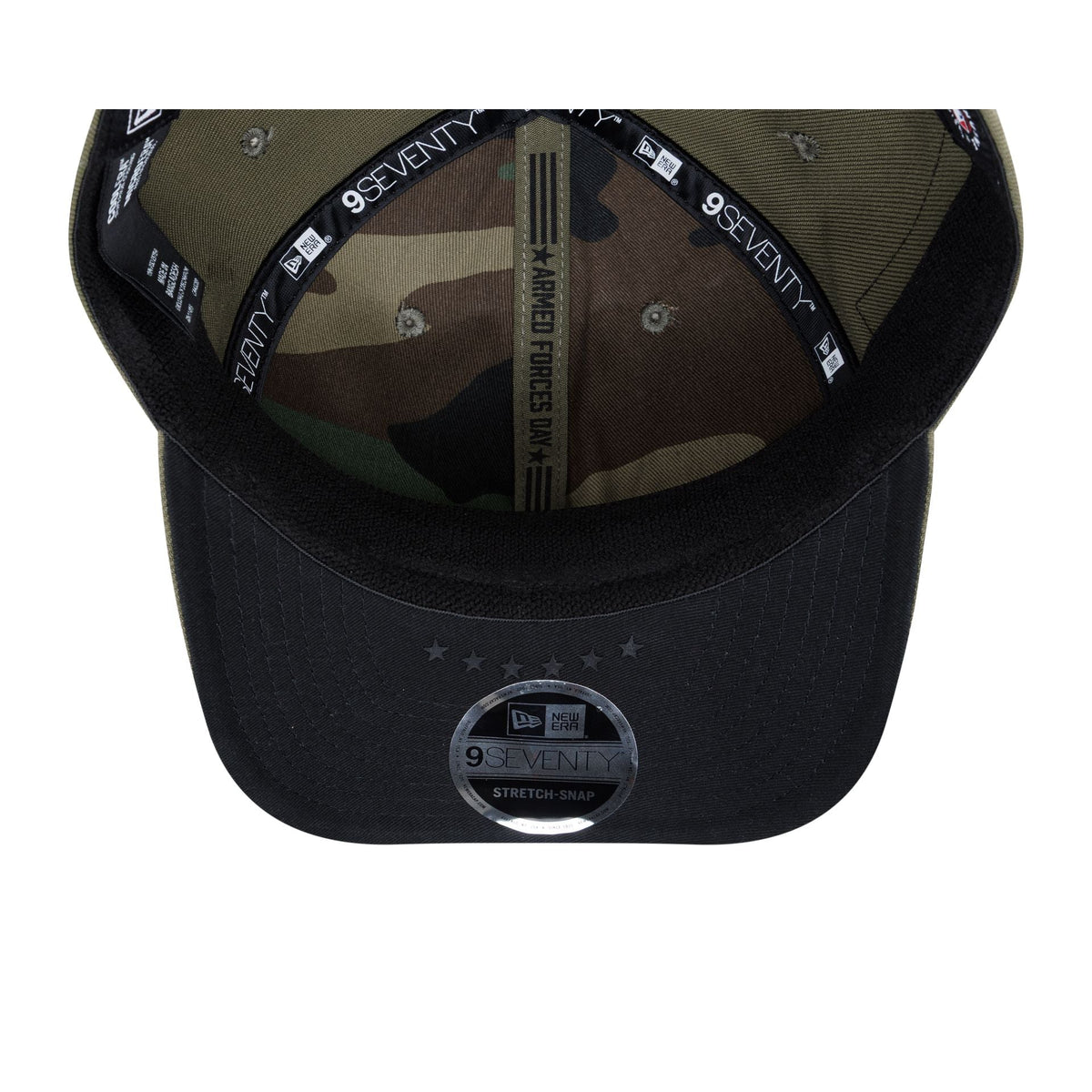 San Diego Padres Armed Forces Day 2026 9SEVENTY Stretch-Snap Hat