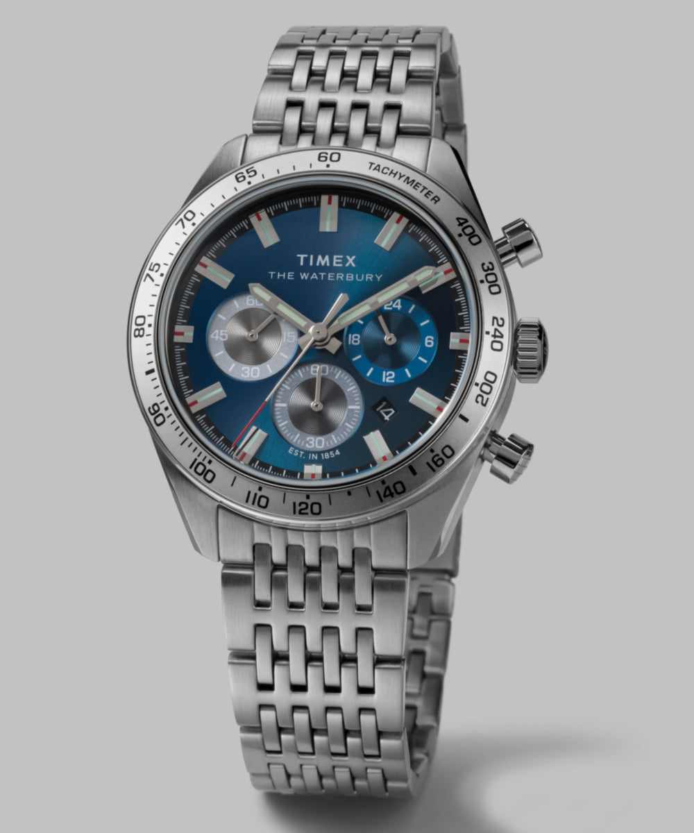 Waterbury Traditional Chronograph 41mm Stainless Steel Bracelet Watch