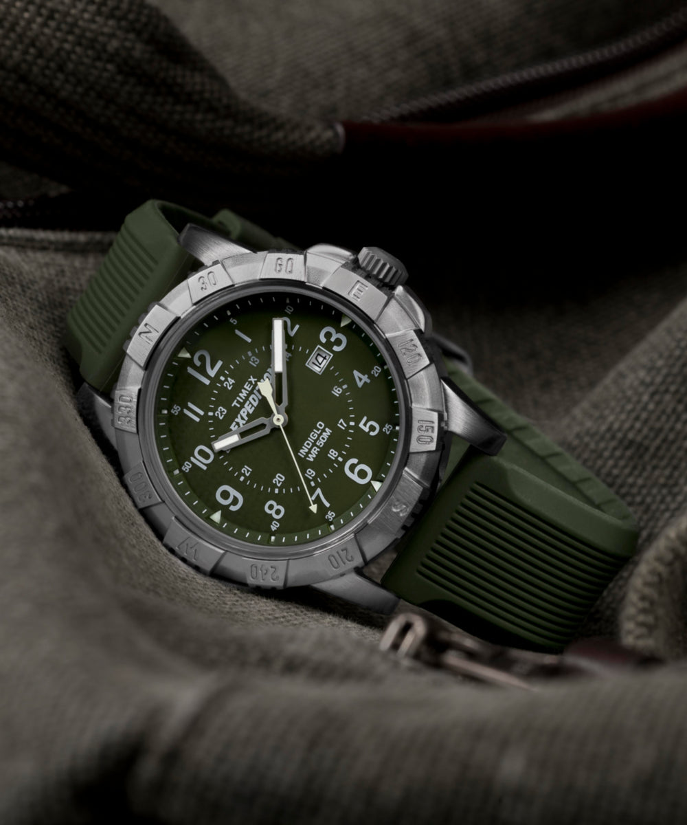 Expedition Ridge 43mm Silicone Strap Watch