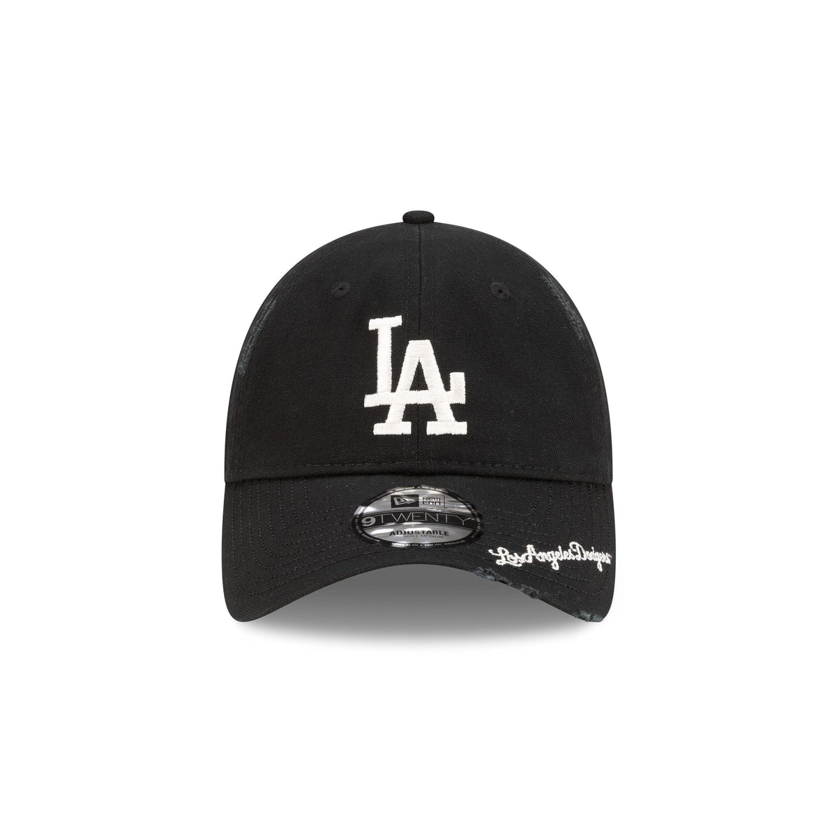 Los Angeles Dodgers Distressed Black 9TWENTY Adjustable Hat