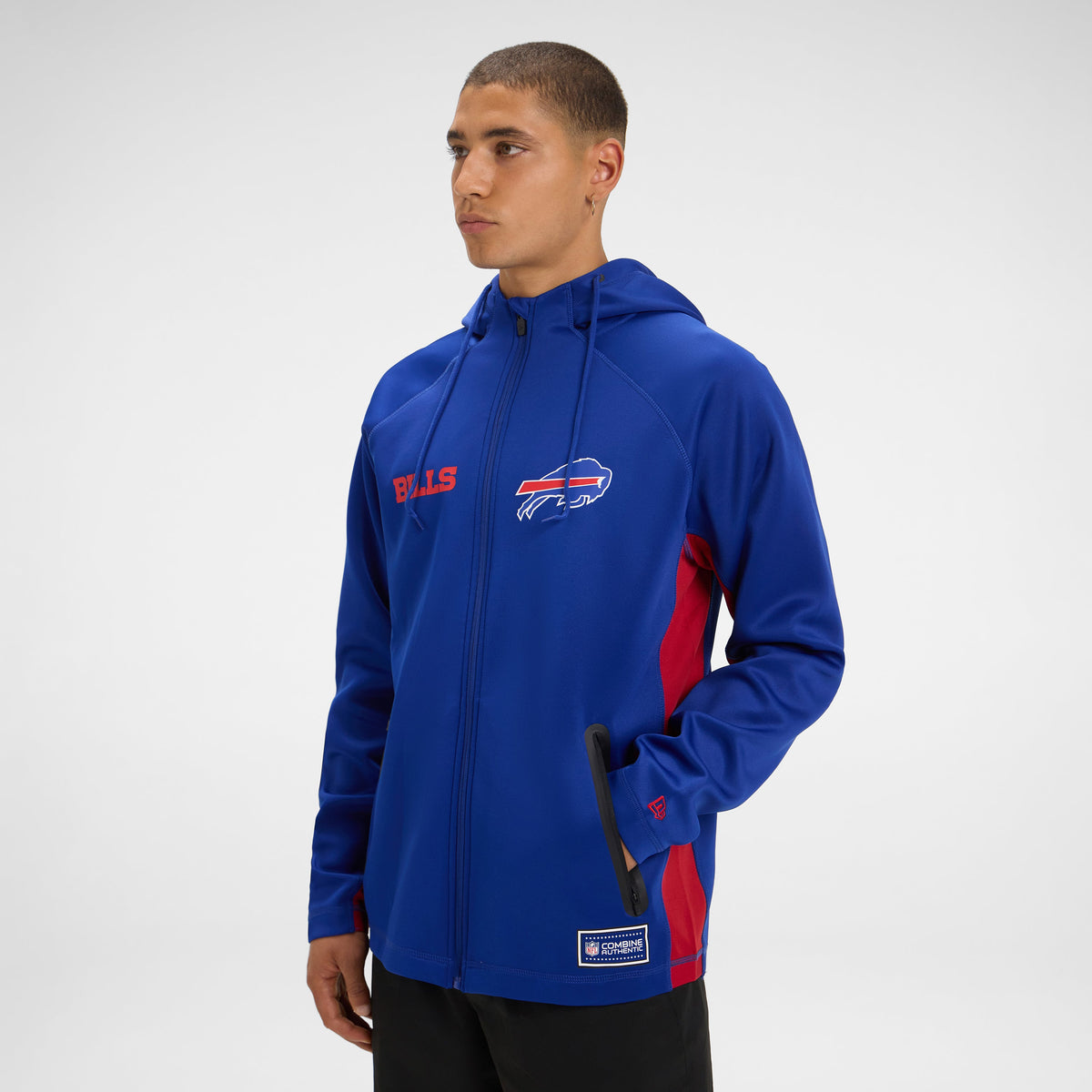 Philadelphia Eagles Combine Black Full-Zip Hoodie