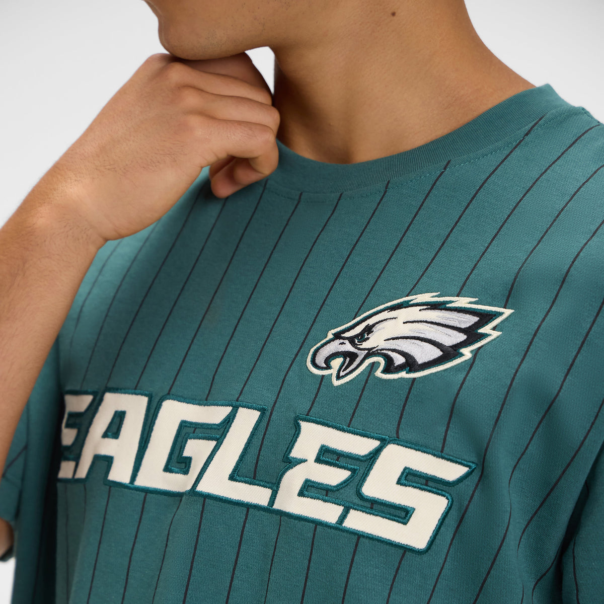 Philadelphia Eagles Throwback Retro Pinstripe T-Shirt