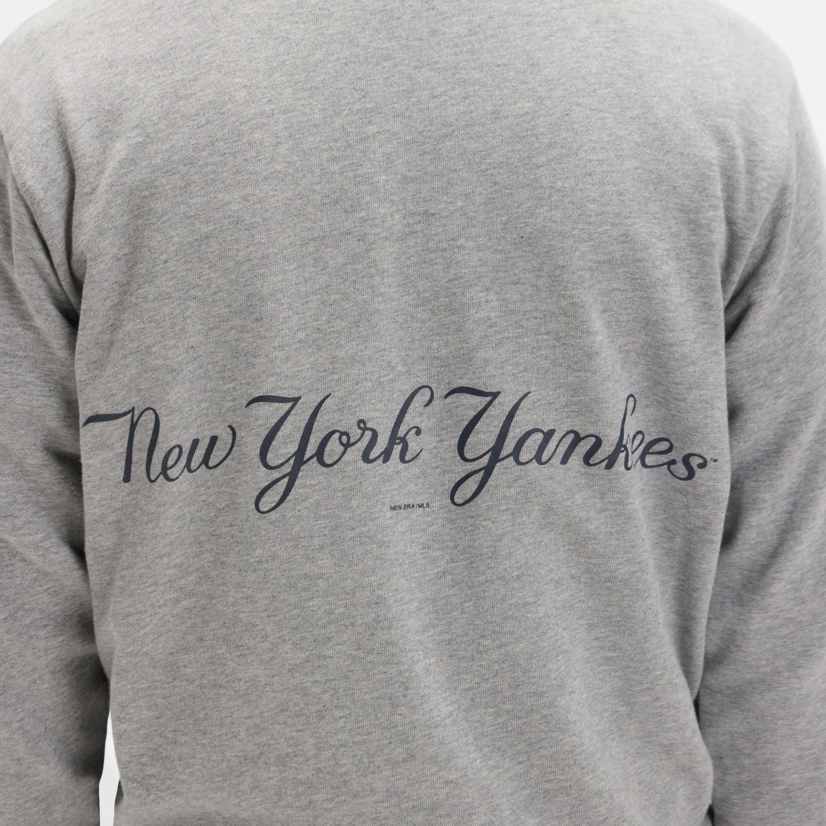 New York Yankees Relaxed Heather Gray Crewneck