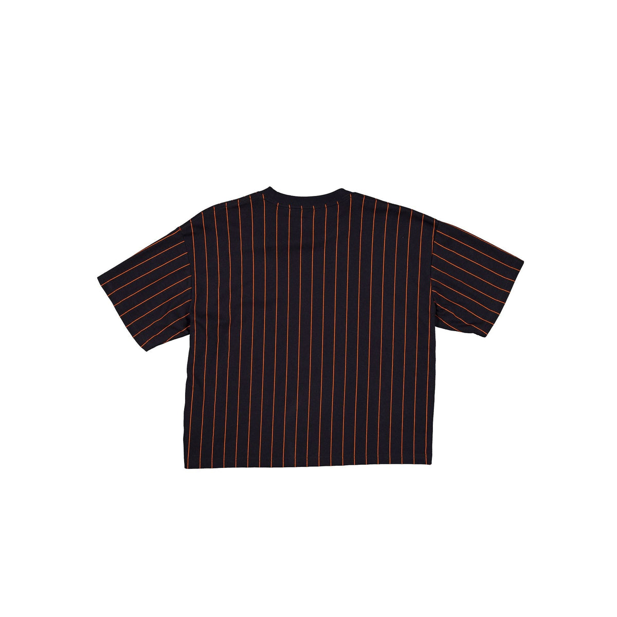 Denver Broncos Throwback Women's Cropped Pinstripe T-Shirt
