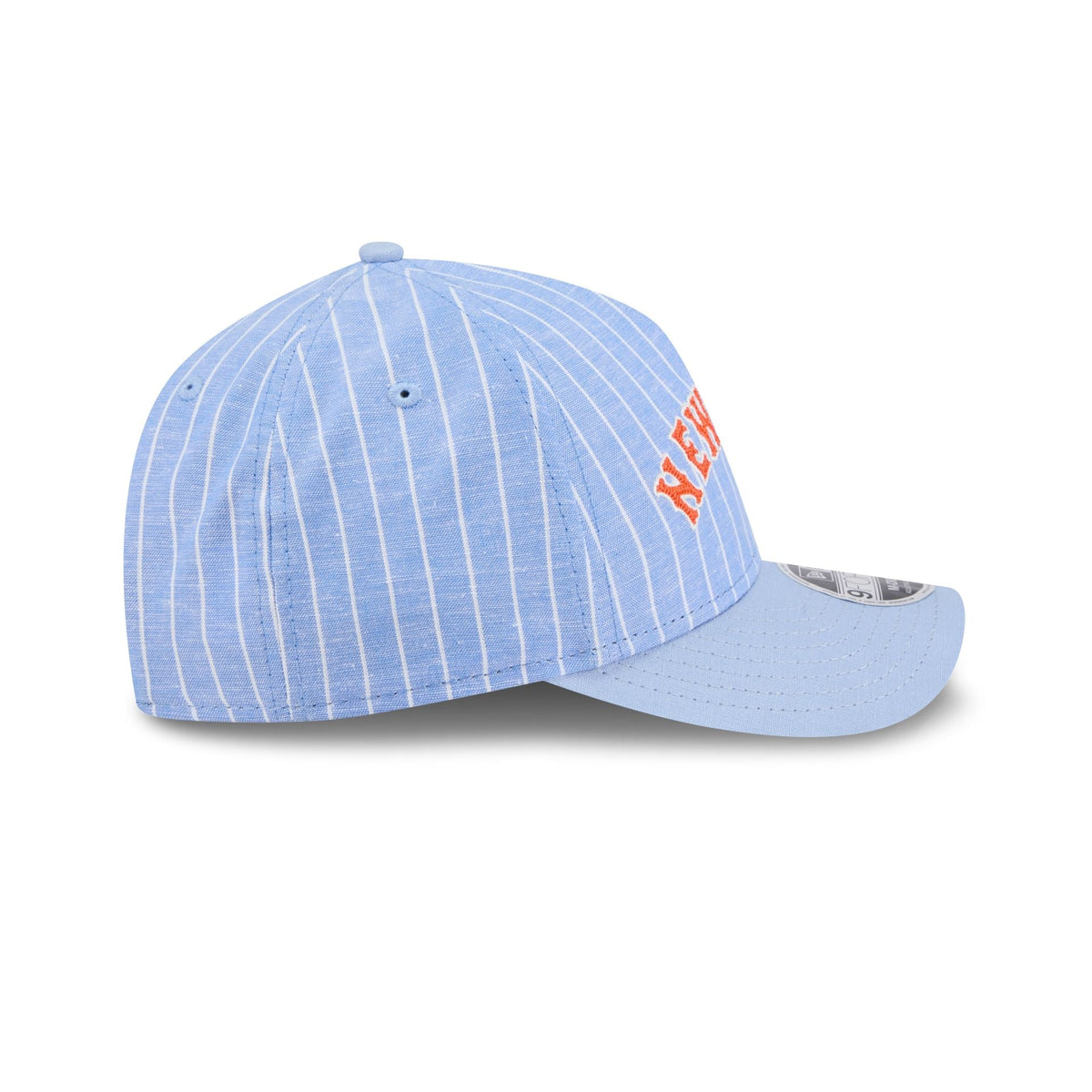 New York Mets Pinstripe Linen 9FORTY M-Crown A-Frame Snapback Hat