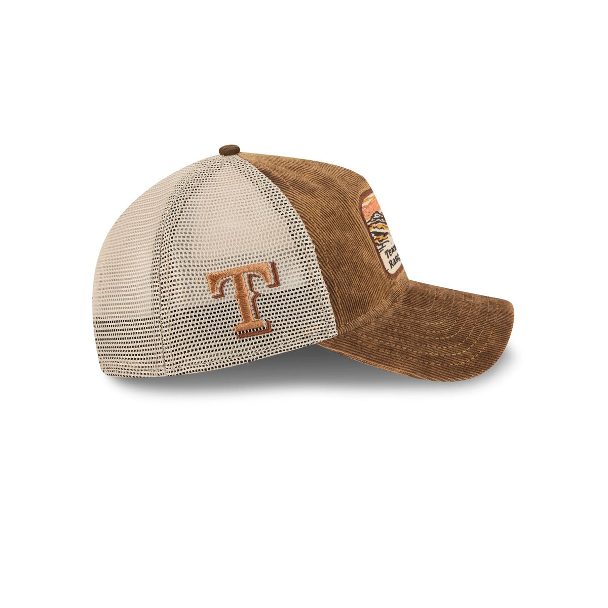 Texas Rangers Vintage Landscape Brown 9TWENTY A-Frame Trucker Hat