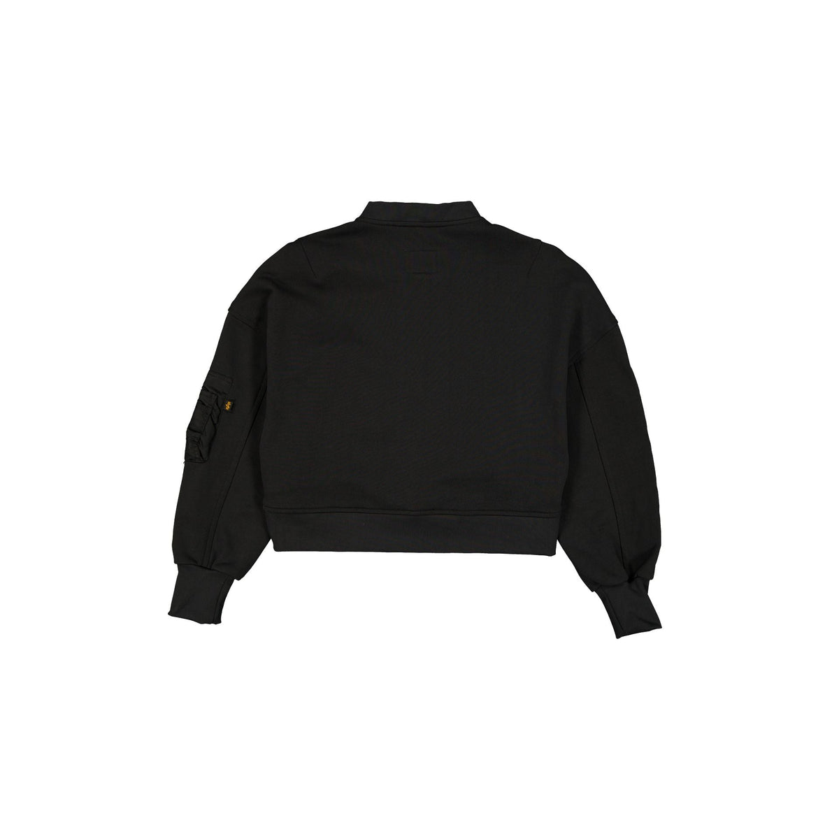 Alpha Industries x Philadelphia Eagles Black Women's Full Zip Cropped Fleece Jacket