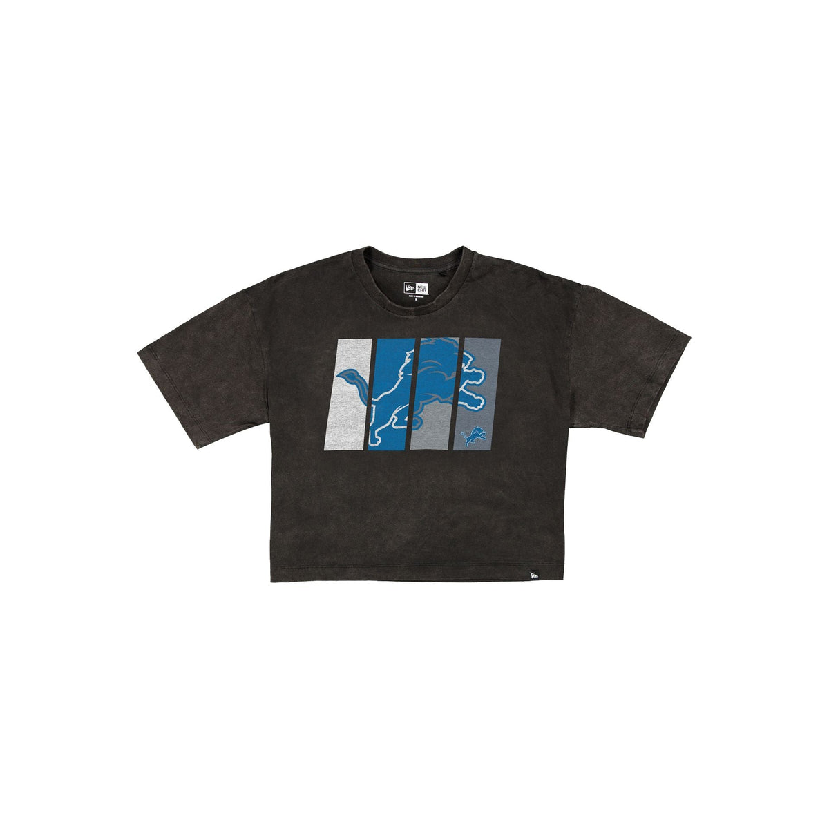 Detroit Lions Sport Night Black Cropped Women's T-Shirt