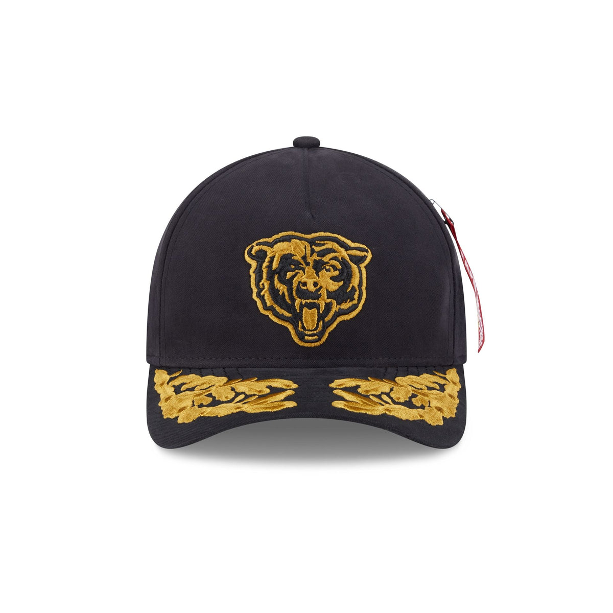 Alpha Industries x Chicago Bears Black 9FORTY M-Crown A-Frame Snapback Hat