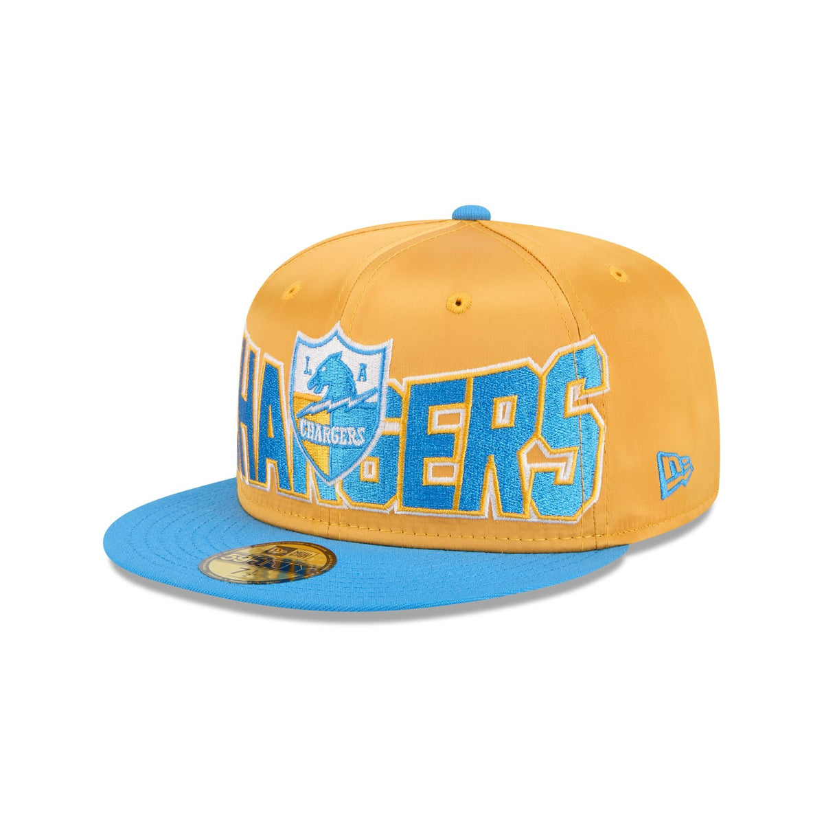 Los Angeles Chargers Bold Satin 59FIFTY Fitted Hat