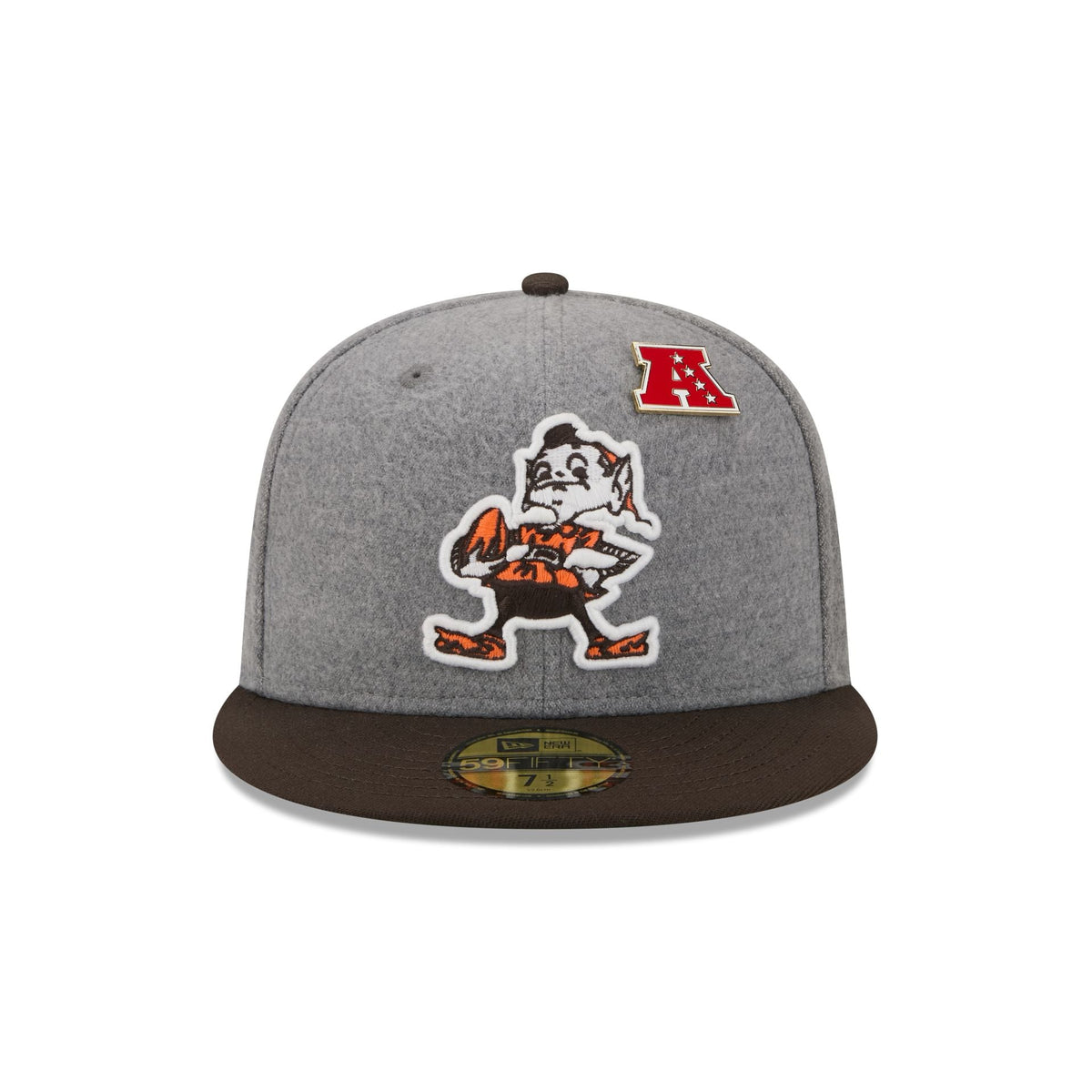 Cleveland Browns Heather Gray Wool 59FIFTY Fitted Hat