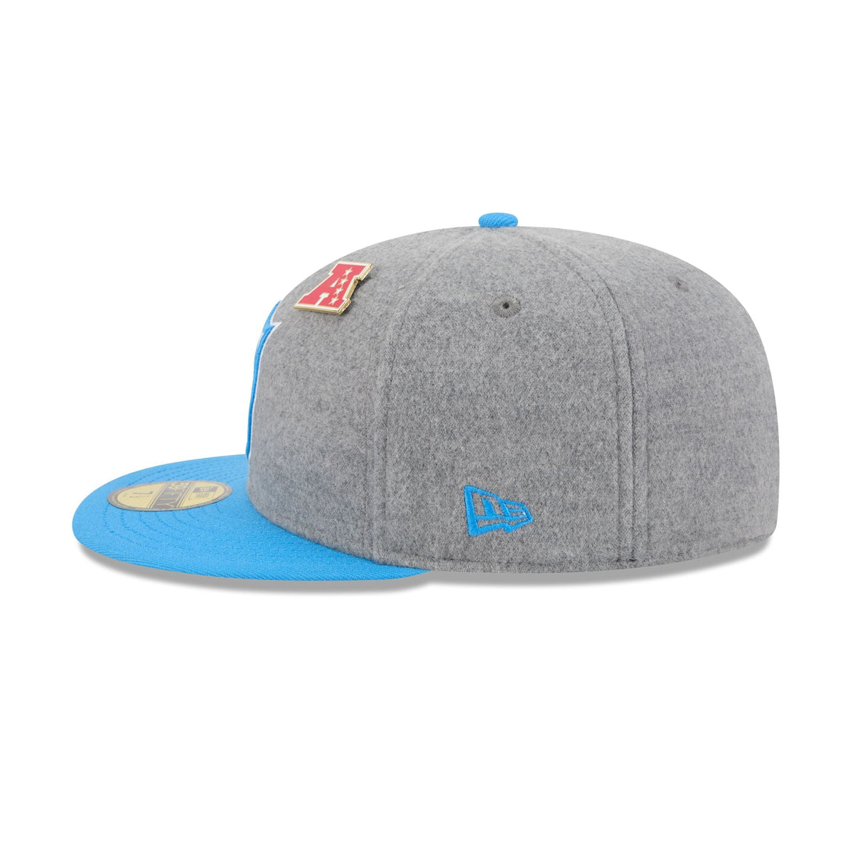 Los Angeles Chargers Heather Gray Wool 59FIFTY Fitted Hat