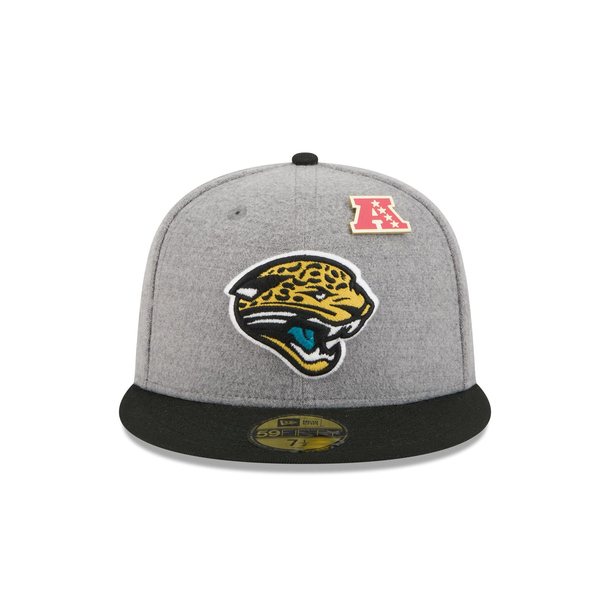 Jacksonville Jaguars Heather Gray Wool 59FIFTY Fitted Hat