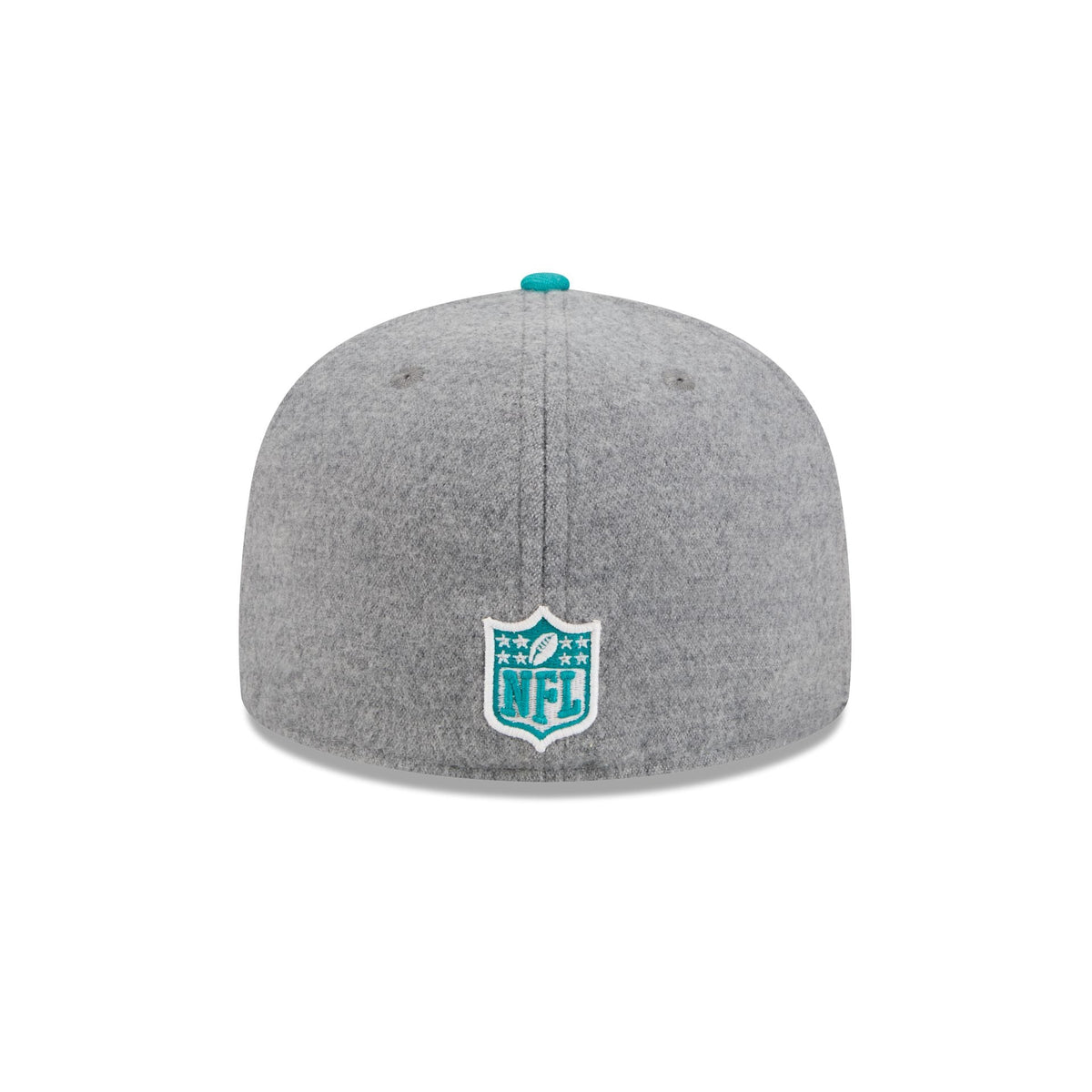 Miami Dolphins Heather Gray Wool 59FIFTY Fitted Hat