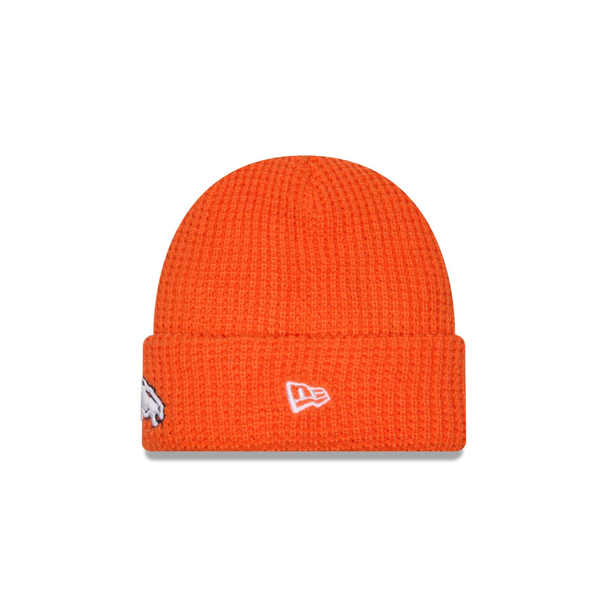 Denver Broncos Waffle Stitch Knit Beanie Hat