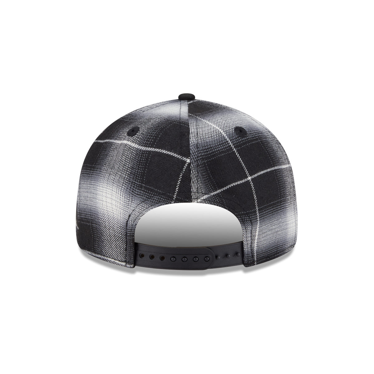 Los Angeles Dodgers Black and White Plaid Retro Crown 9FIFTY Snapback Hat
