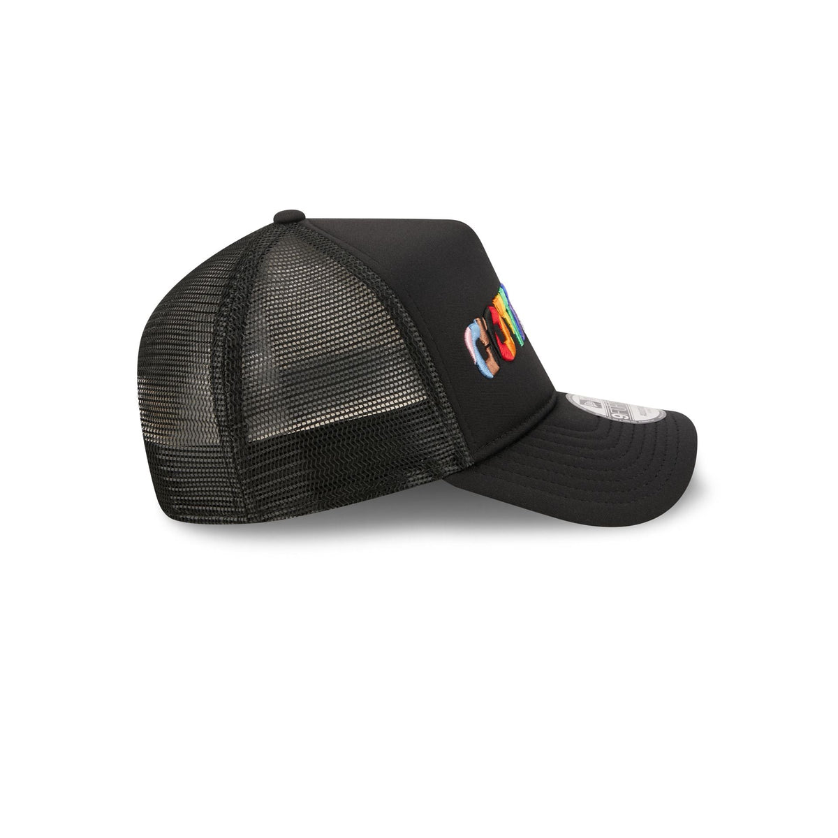 Dallas Cowboys Rainbow Wordmark 9FORTY A-Frame Trucker Hat