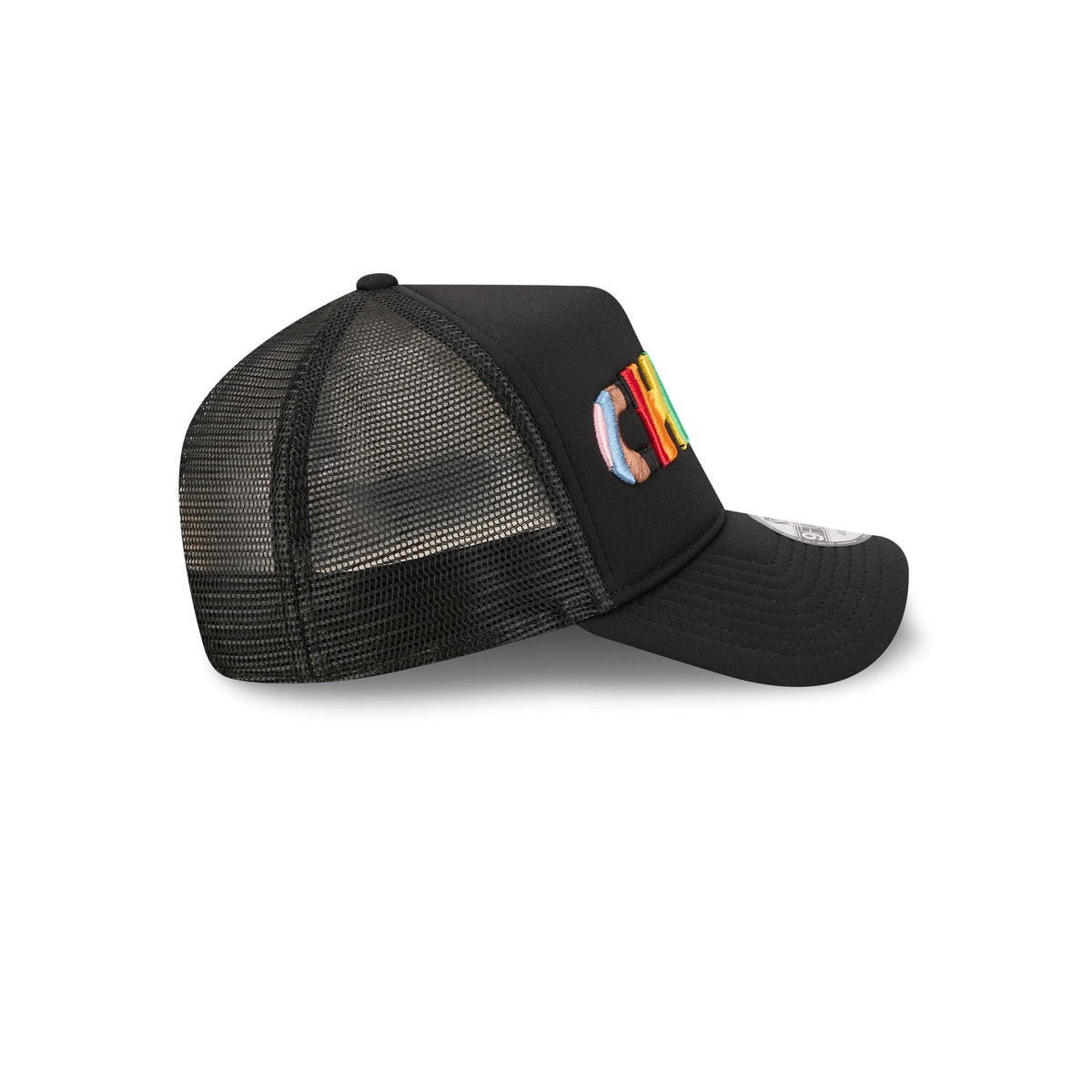 Kansas City Chiefs Rainbow Wordmark 9FORTY A-Frame Trucker Hat