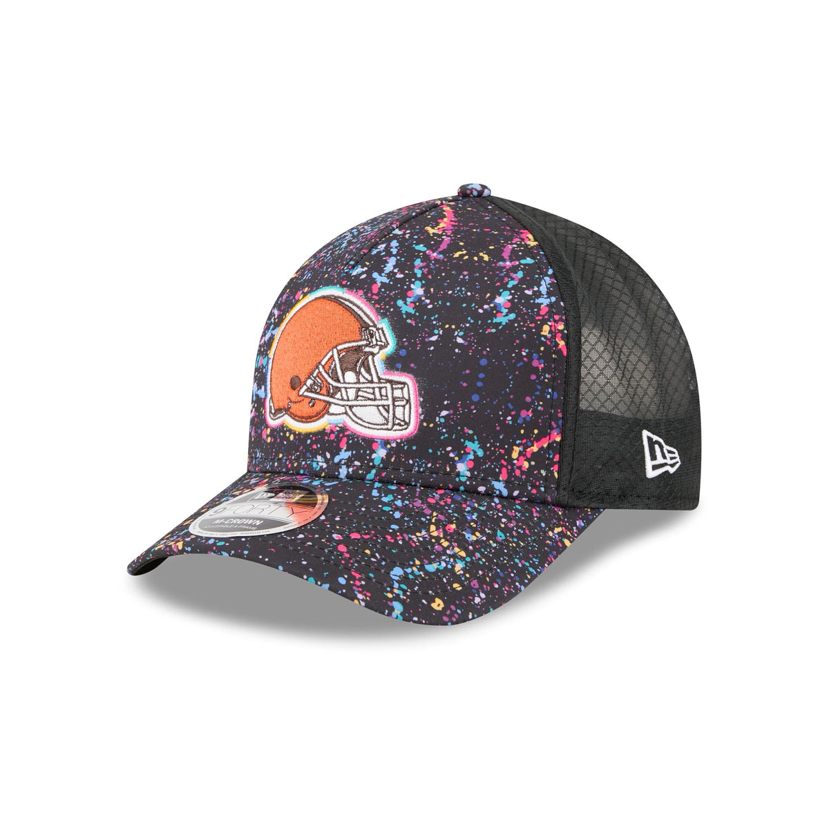 Cleveland Browns 2025 Crucial Catch 9FORTY M-Crown A-Frame Trucker Hat