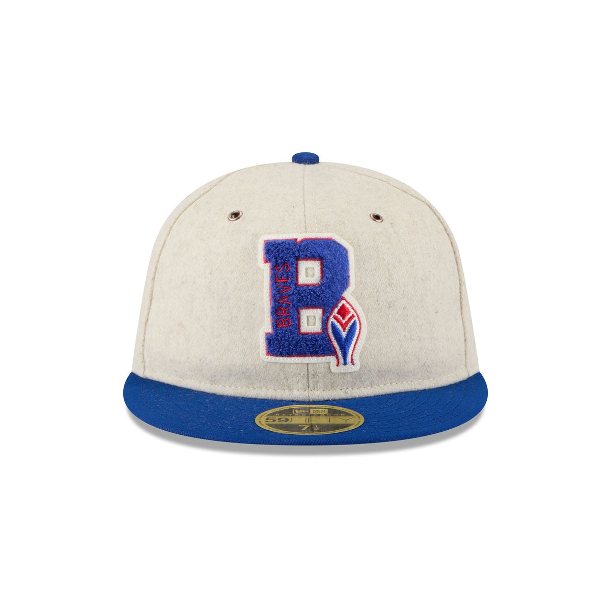 Atlanta Braves Wool Letterman Retro Crown 59FIFTY Fitted Hat
