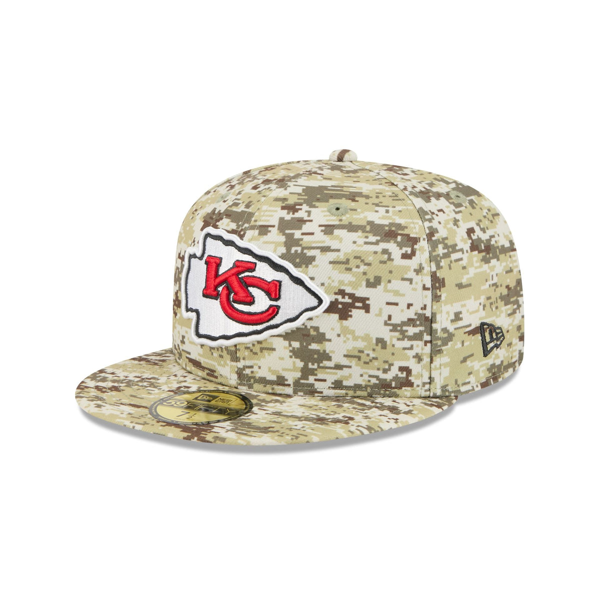 Kansas City Chiefs 2025 Salute to Service Fan Gear 59FIFTY Fitted Hat
