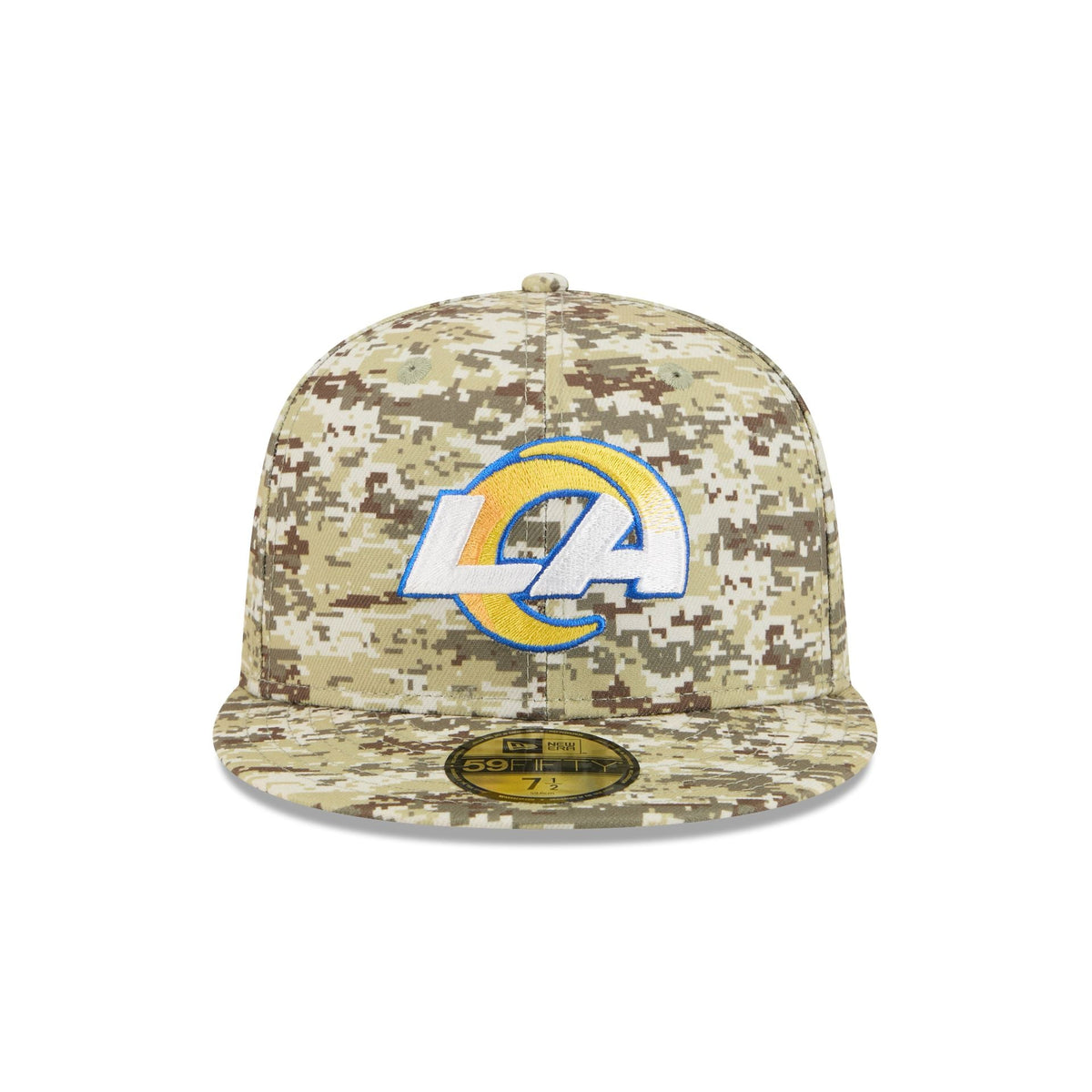 Los Angeles Rams 2025 Salute to Service Fan Gear 59FIFTY Fitted Hat