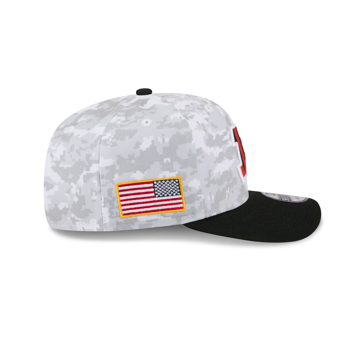 Cincinnati Bengals 2025 Salute to Service Fan Gear 9SEVENTY Stretch-Snap Hat