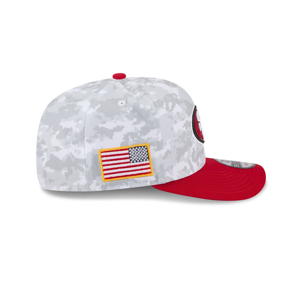 San Francisco 49ers 2025 Salute to Service Fan Gear 9SEVENTY Stretch-Snap Hat