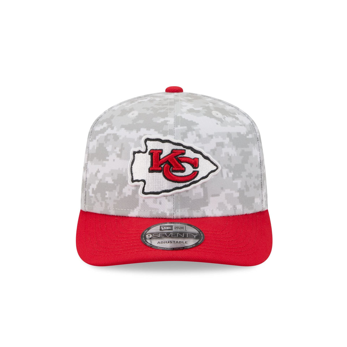 Kansas City Chiefs 2025 Salute to Service Fan Gear 9SEVENTY Stretch-Snap Hat