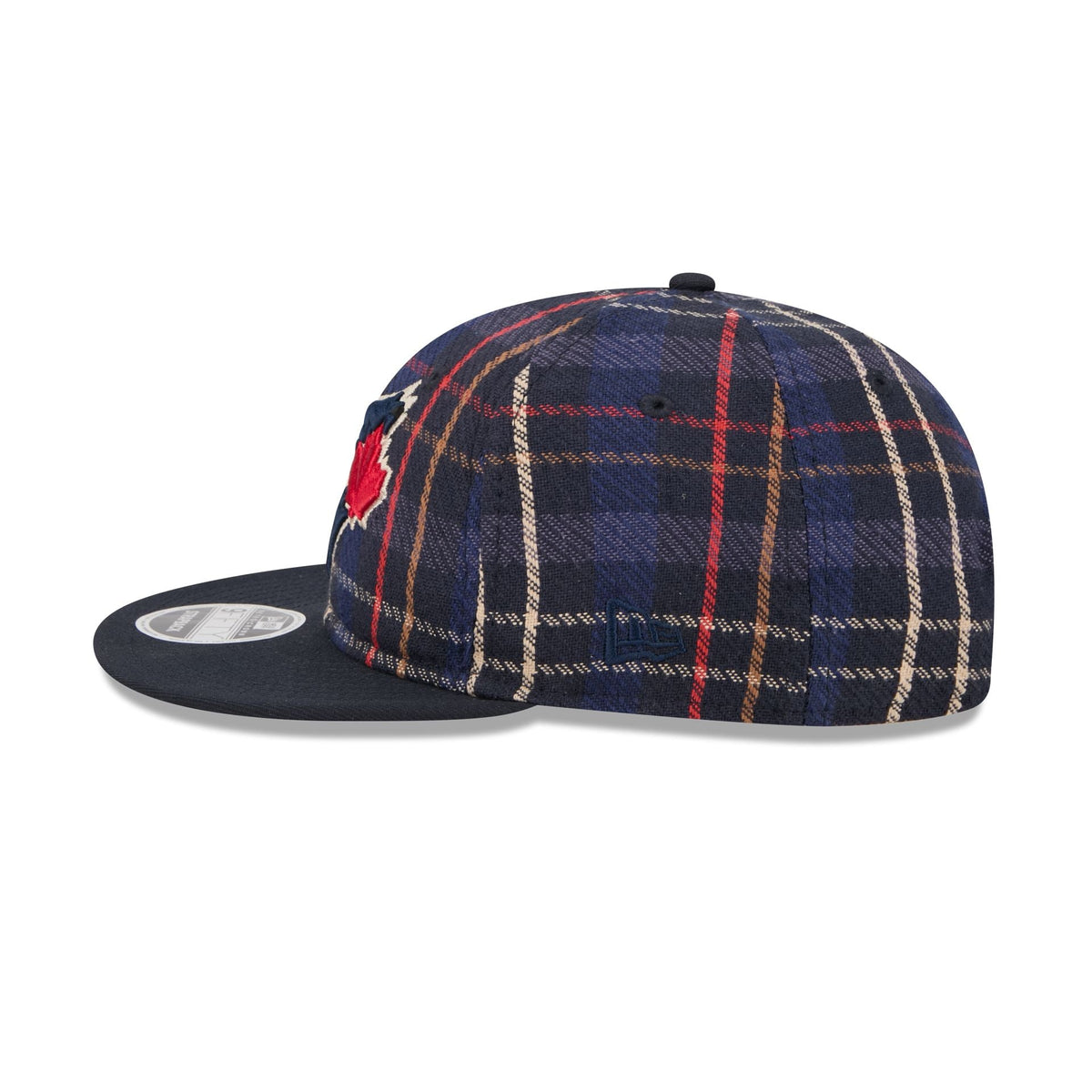 Toronto Blue Jays Grunge Plaid Retro Crown 9FIFTY Adjustable Hat