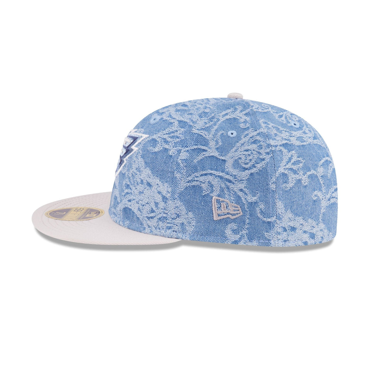 Just Caps Jacquard Denim Philadelphia Eagles Retro Crown 59FIFTY Fitted Hat