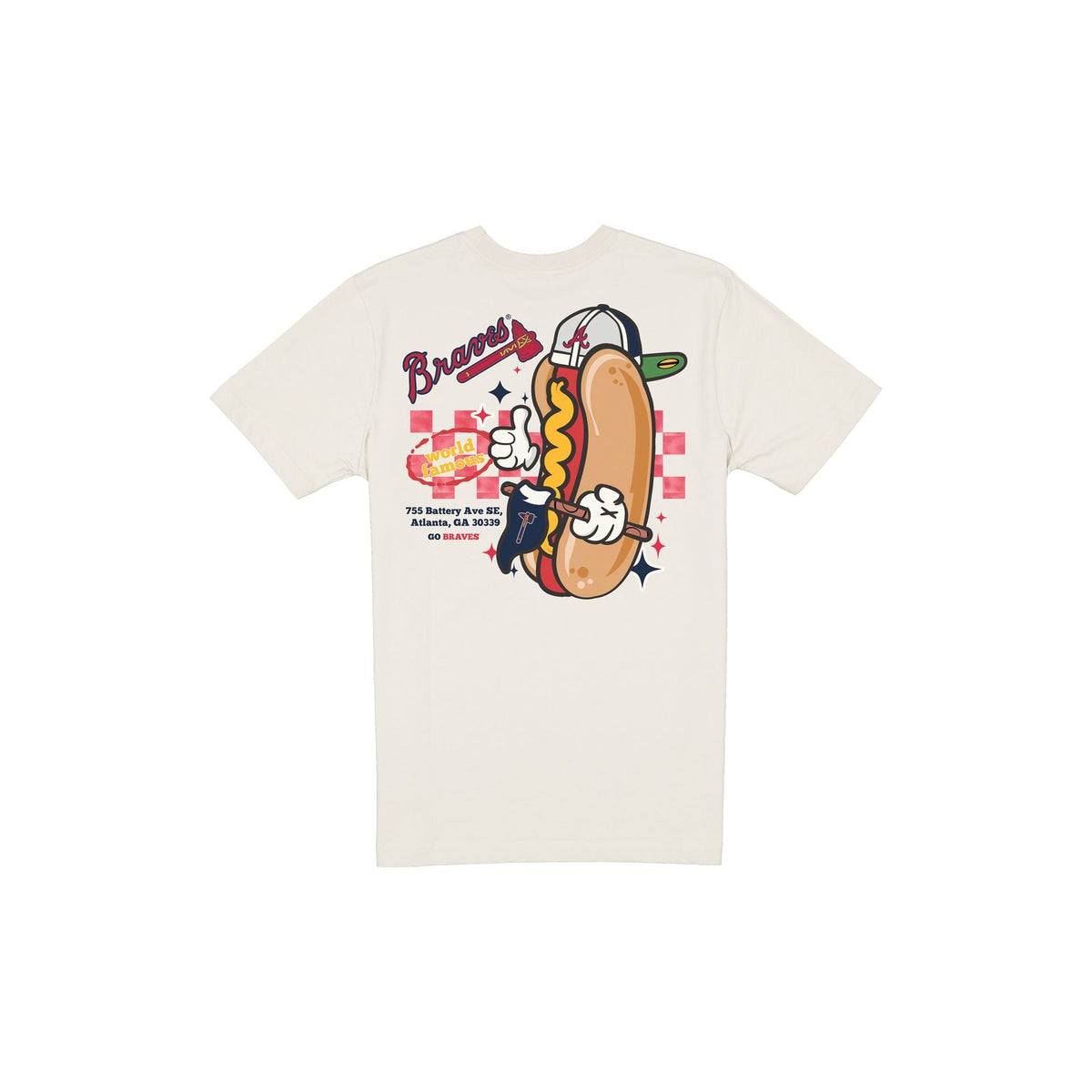 Atlanta Braves Game Day Ballpark Hot Dog T-Shirt