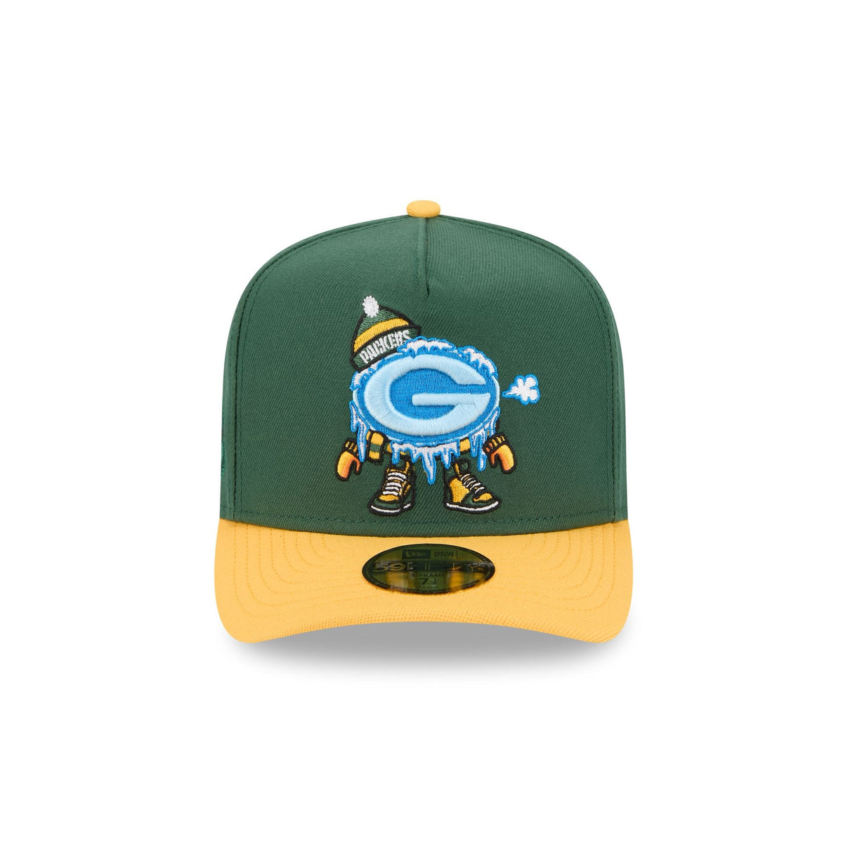 Green Bay Packers Cartoon 59FIFTY A-Frame Fitted Hat
