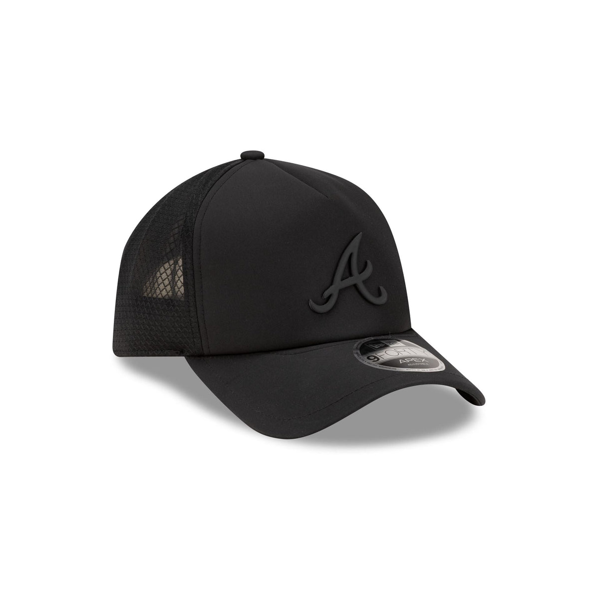 Atlanta Braves 2026 Batting Practice Black 9FORTY APEX Trucker Hat