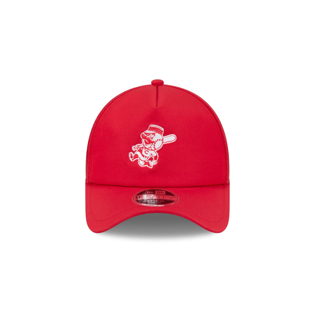 Cincinnati Reds 2026 Batting Practice Alt Mr. Red 9FORTY APEX Trucker Hat