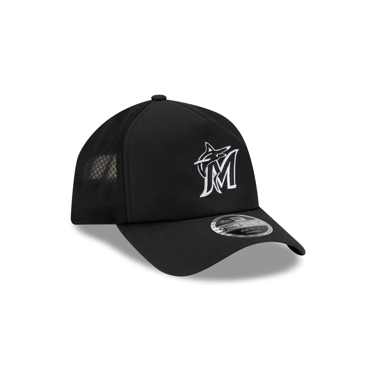 Miami Marlins 2026 Batting Practice 9FORTY APEX Trucker Hat