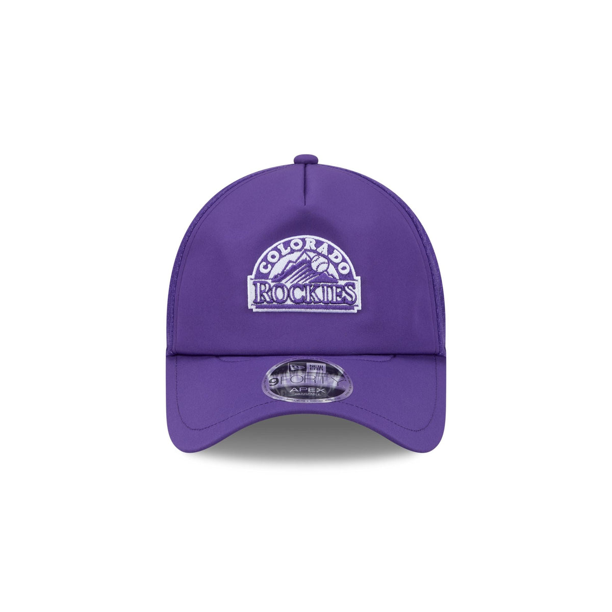 Colorado Rockies 2026 Batting Practice Alt Arch 9FORTY APEX Trucker Hat