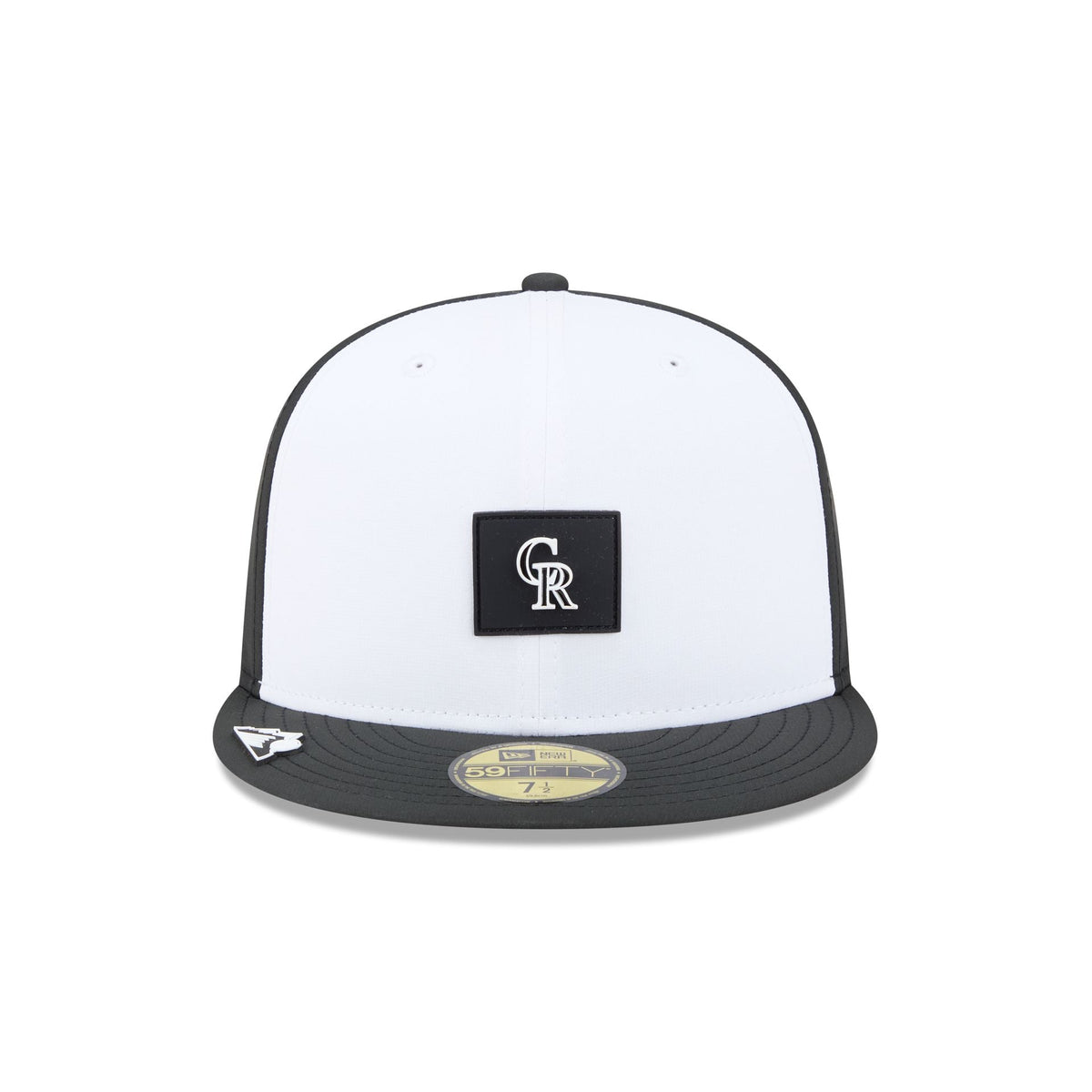 Colorado Rockies 2026 Clubhouse Black & White 59FIFTY Fitted Hat