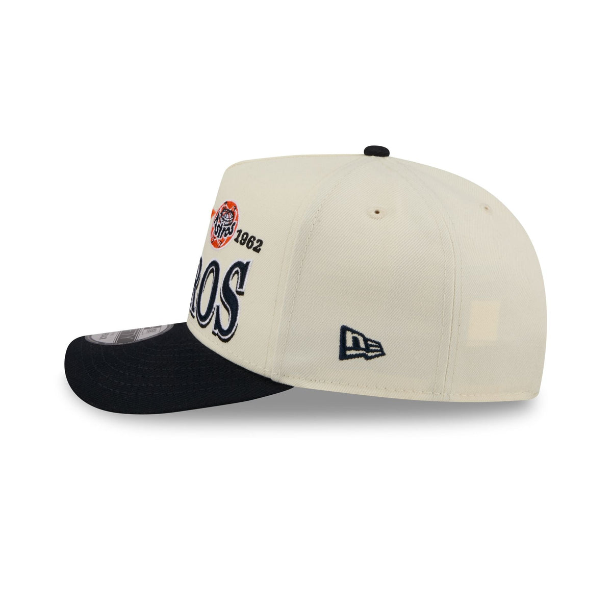 Houston Astros Three Hit Chrome White 9FIFTY A-Frame Snapback Hat