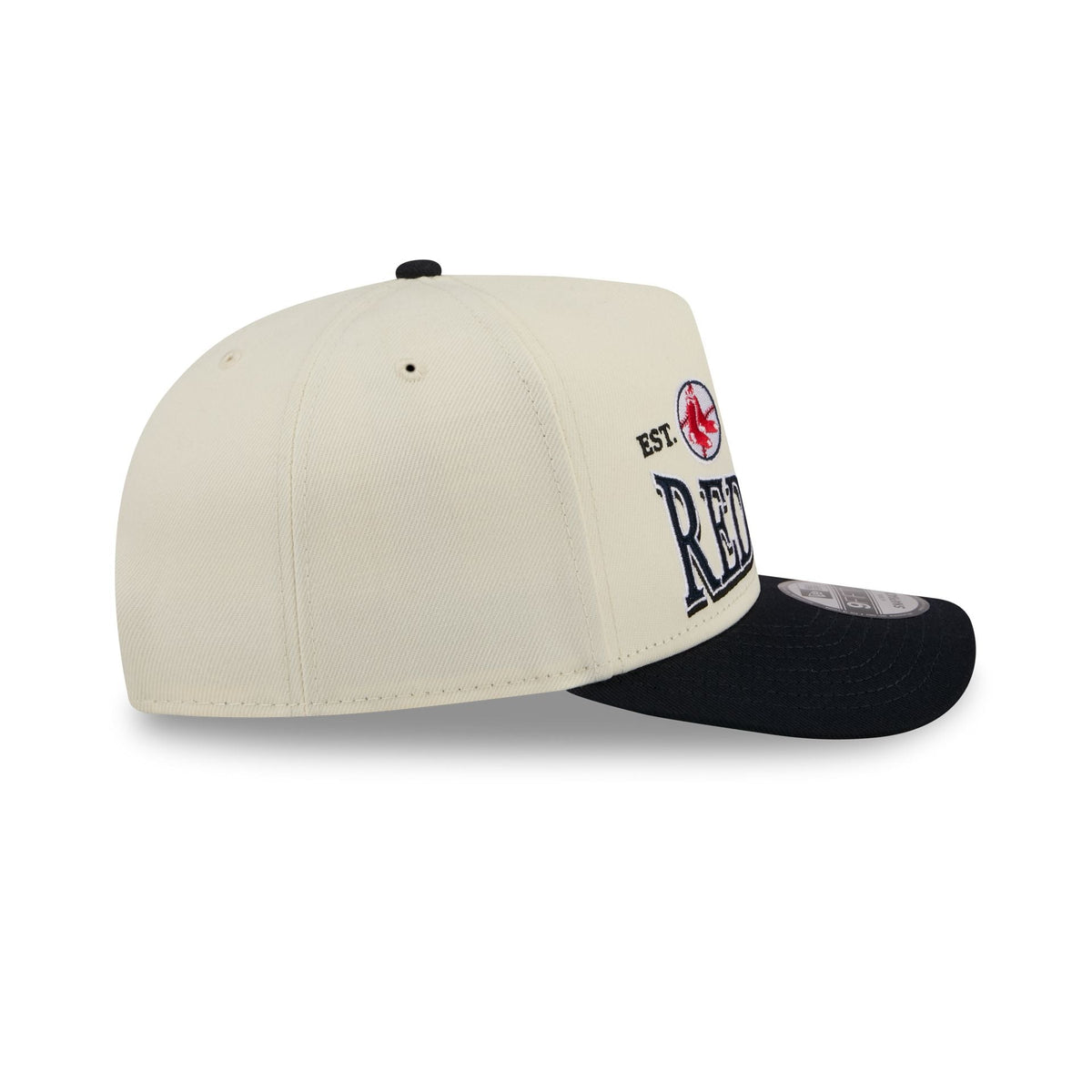 Boston Red Sox Three Hit Chrome White 9FIFTY A-Frame Snapback Hat