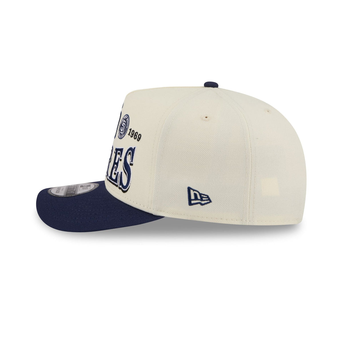 San Diego Padres Three Hit Chrome White 9FIFTY A-Frame Snapback Hat