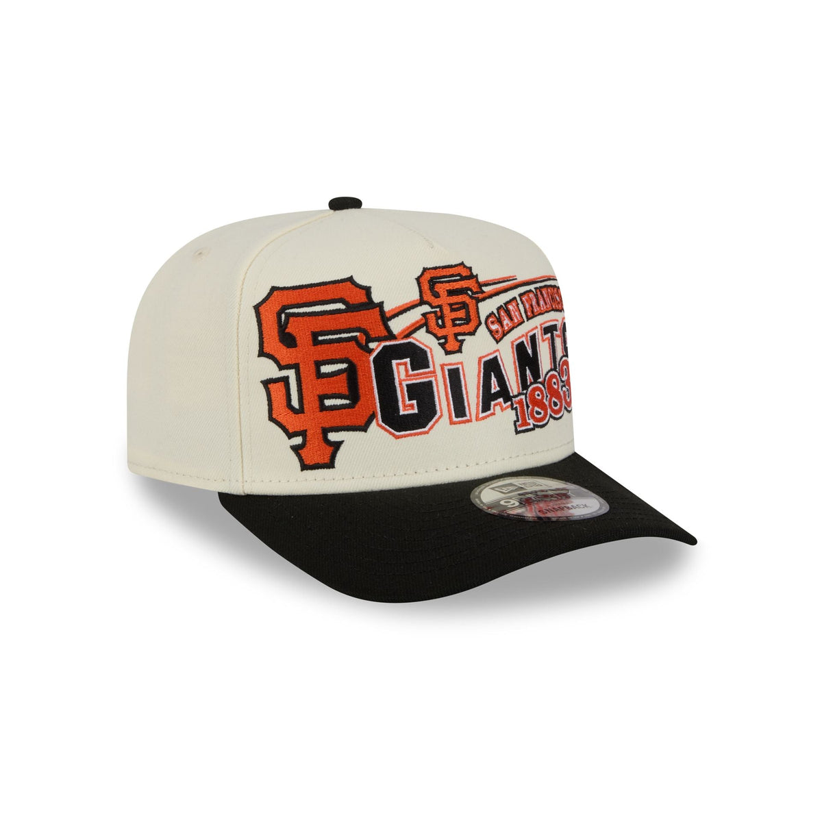San Francisco Giants Chrome White Classic 9FIFTY A-Frame Snapback Hat