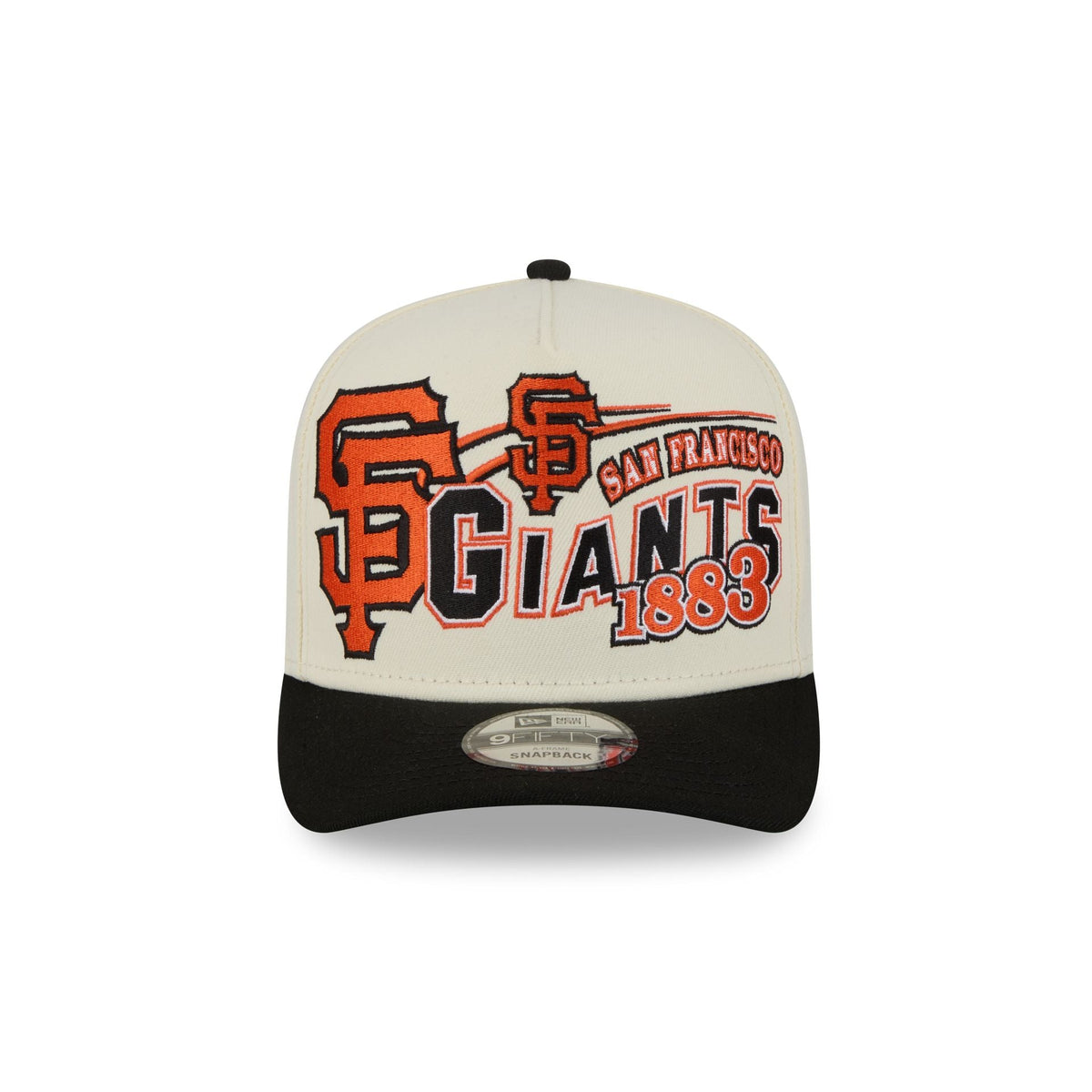 San Francisco Giants Chrome White Classic 9FIFTY A-Frame Snapback Hat