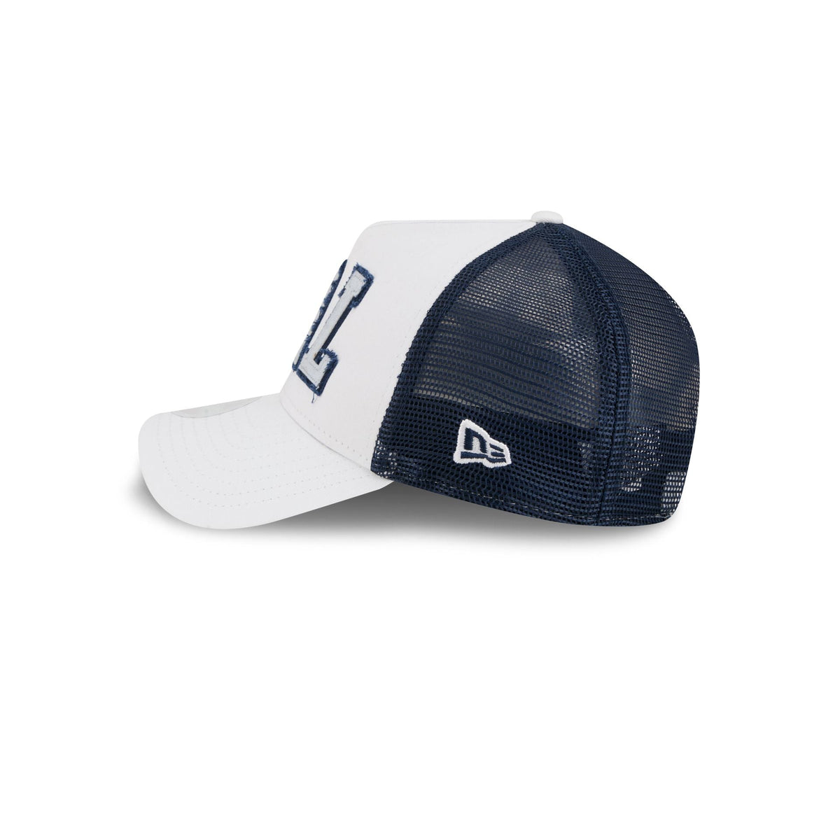 Dallas Cowboys Optic White Felt Logo Women's 9FORTY M-Crown A-Frame Trucker Hat