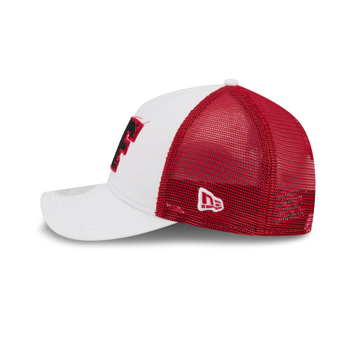 San Francisco 49ers Optic White Felt Logo Women's 9FORTY M-Crown A-Frame Trucker Hat