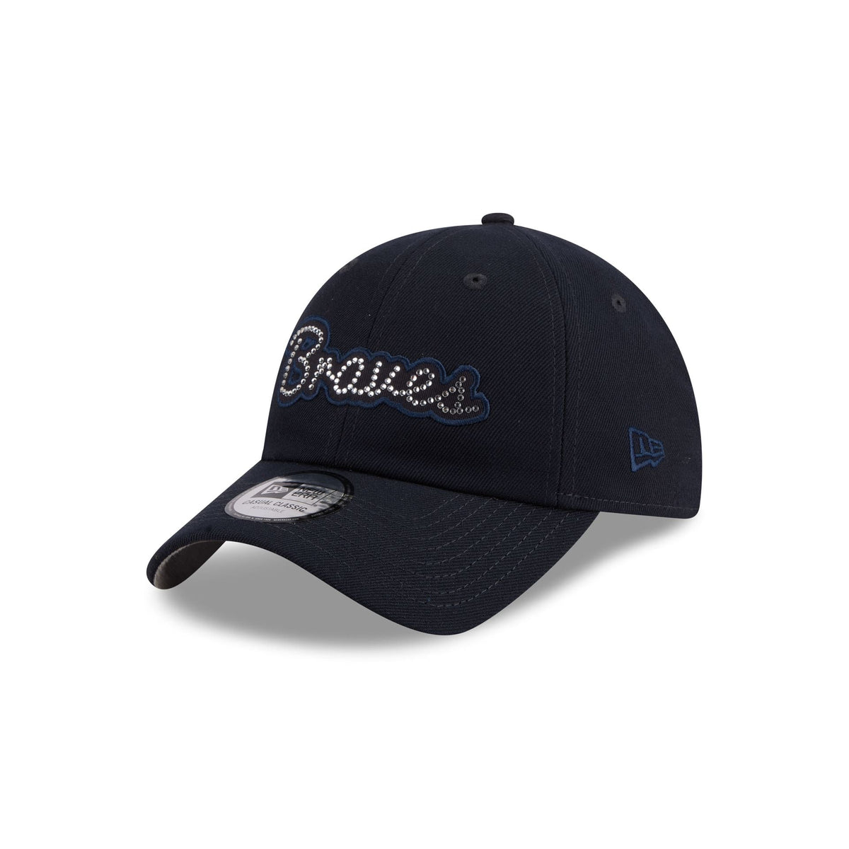 Atlanta Braves Rhinestone Script Casual Classic Adjustable Hat