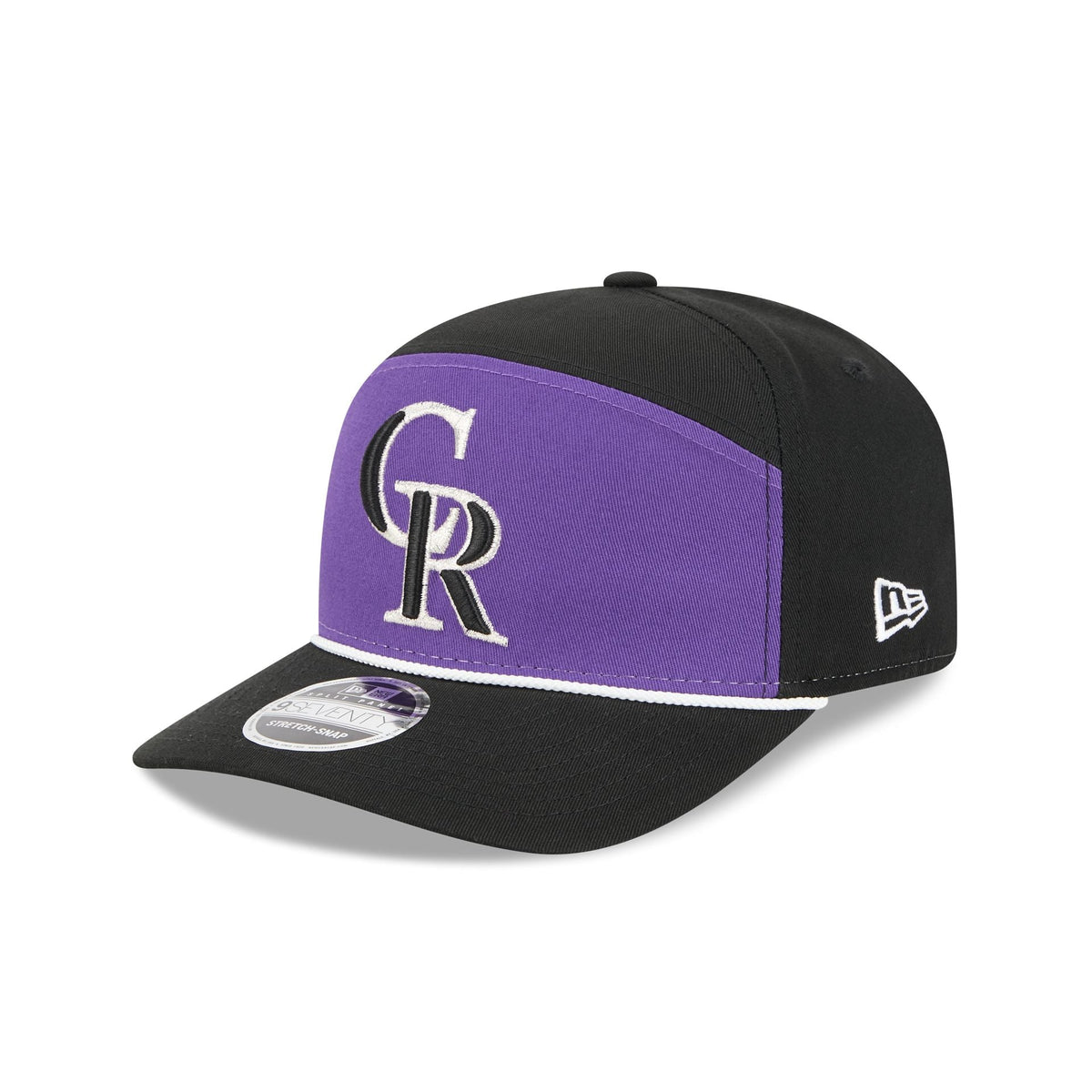 Colorado Rockies Split Panel 9SEVENTY Stretch-Snap Hat