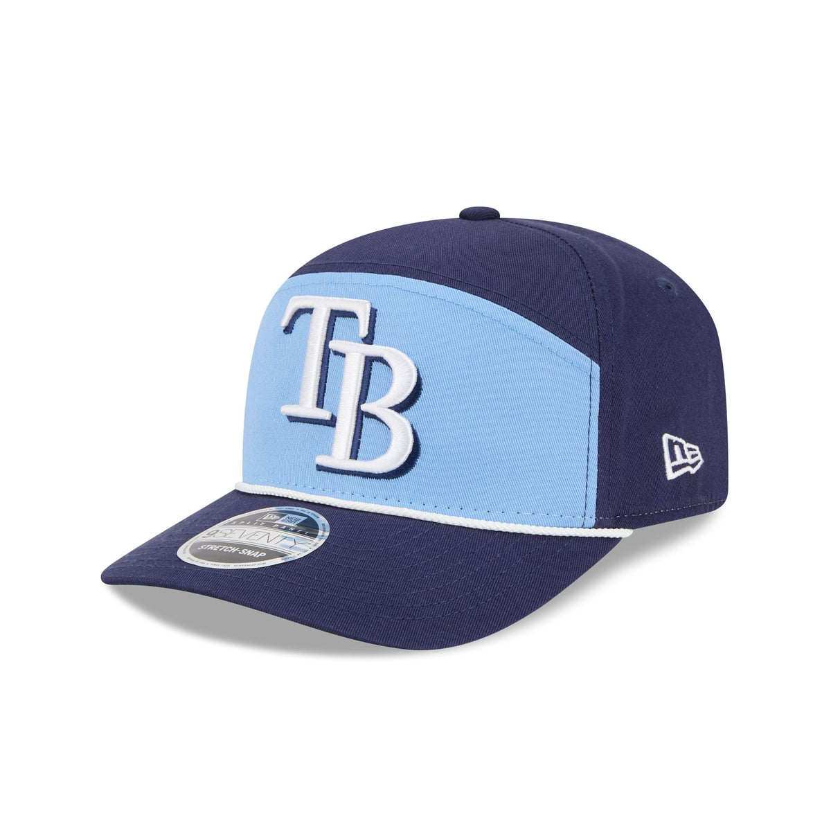 Tampa Bay Rays Split Panel 9SEVENTY Stretch-Snap Hat