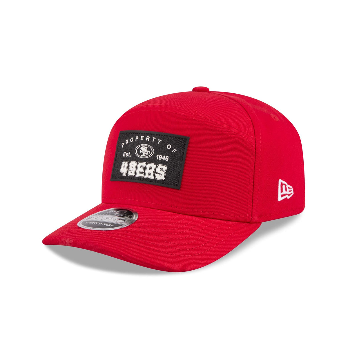 San Francisco 49ers Property of Patch Split Panel 9SEVENTY Stretch-Snap Hat