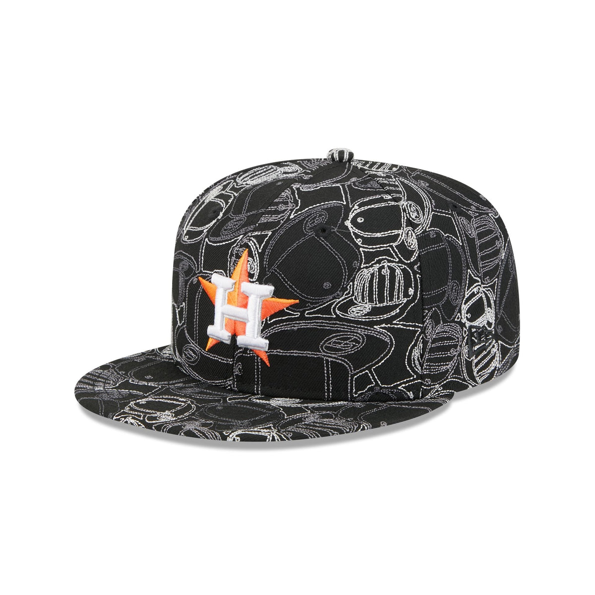Houston Astros Cap Scramble 59FIFTY Fitted Hat